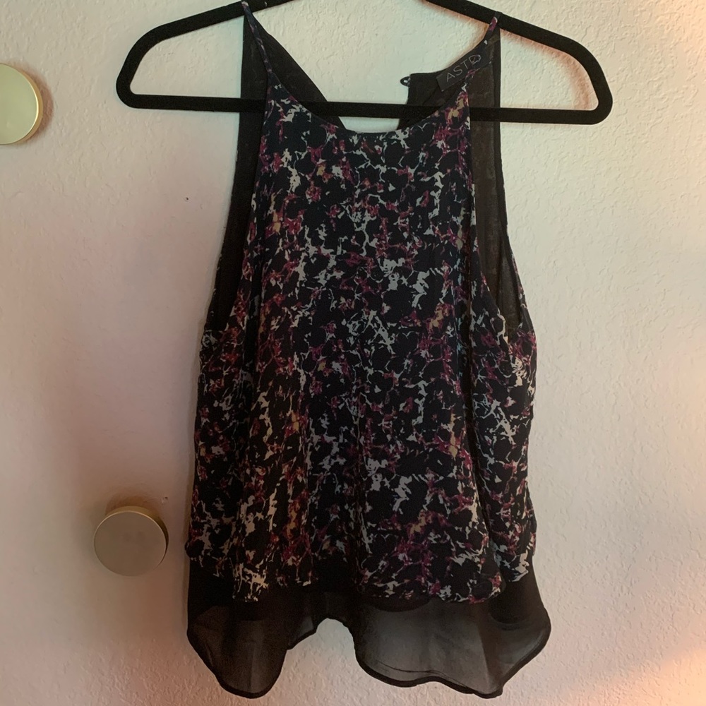 ASTR multi-color, sleeveless top